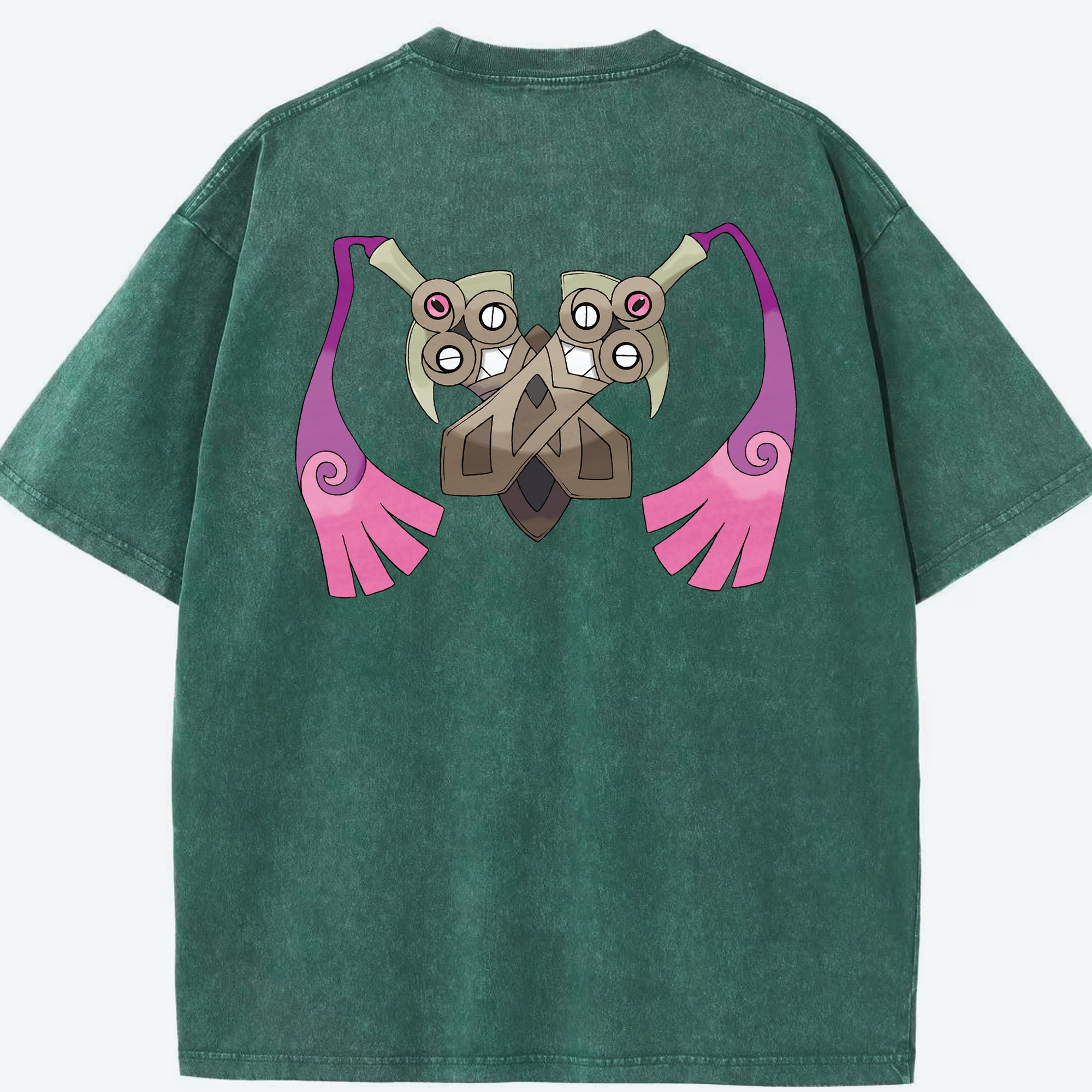 （画像用） ポケットモンスター Pokémon 綿100% ヴィンテージ風 半袖Tシャツ（背面プリント）